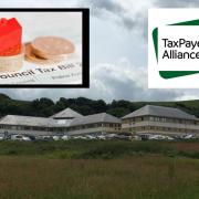The Taxpayers Alliance has called on Ceredigion councillors to “show some backbone” by rejecting an 11.1 council tax rise. Pictures: Ceredigion County Council/Pixabay/Taxpayers Alliance.