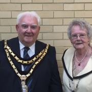 New Ceredigion Chairman Councillor Keith Evans and Consort Mrs Eirlys Evans