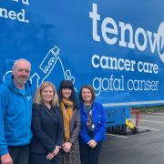 Ashmole & Co partners visit the Tenovus Cancer Care mobile unit