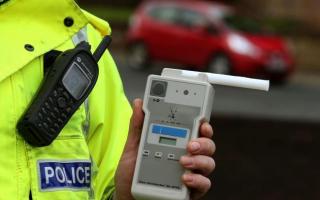 A drink driver was caught more than four times over the limit on the A48.