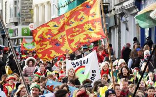 Hundreds joined in Cardigan St David's Day parade